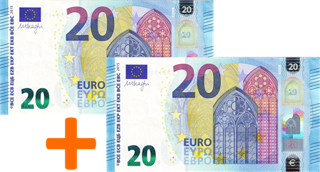 40 Euro Gutschrift